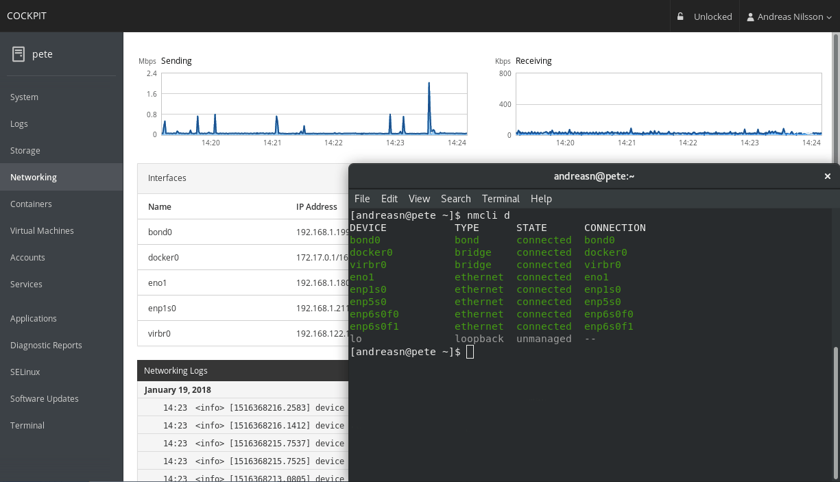 cockit_for_linux_server_management