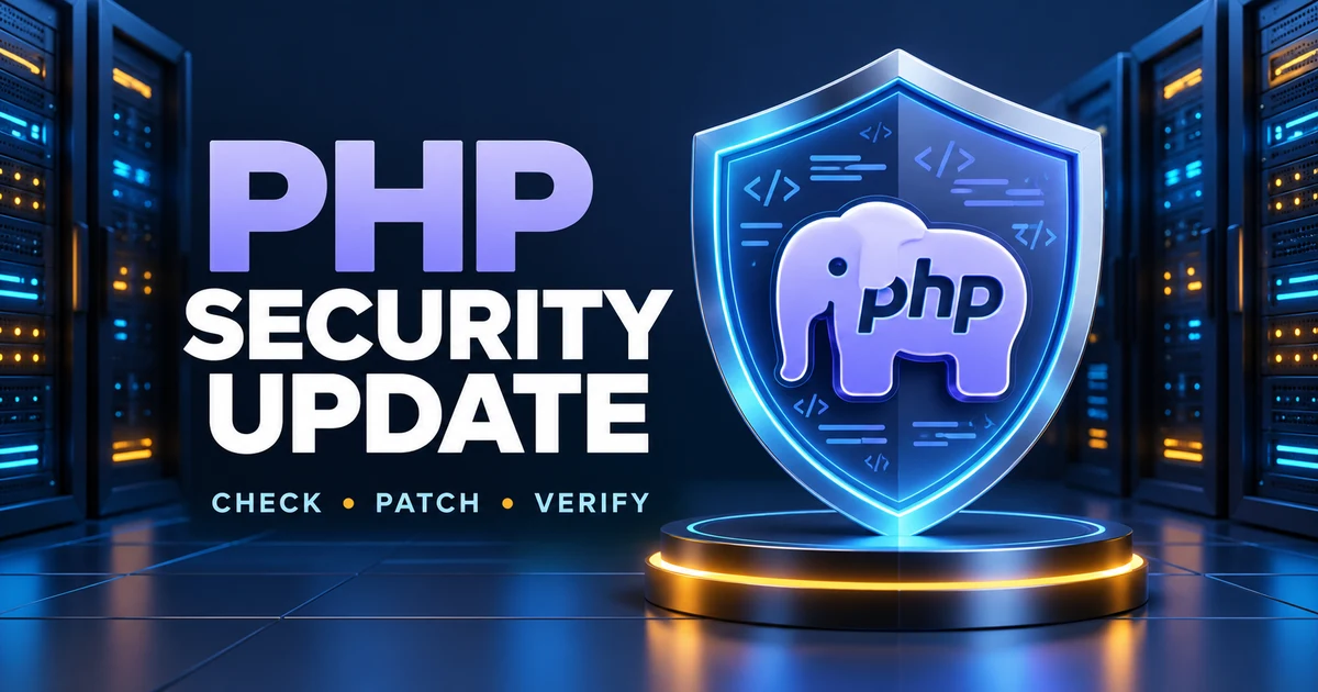 PHP security update: check your server, apply patches, and verify the running PHP runtime